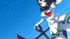 Anime girls green eyes seifuku touhou murasa minamitsu