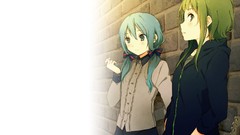 Anime girls green eyes short hair hatsune miku vocaloid green 