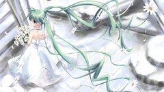 Anime girls green hair