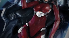 Anime girls guilty crown artwork bodysuits