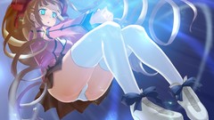 Anime girls hair bow panties upskirt Sacred Seven