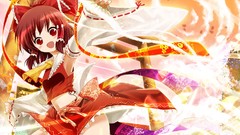 Anime girls hakurei reimu touhou