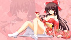 Anime girls hakurei reimu touhou