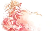 Anime girls hakurei reimu touhou miko Simple Background 