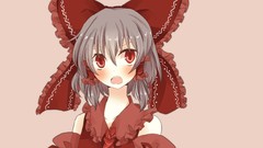 Anime girls hakurei reimu touhou miko video games detached 