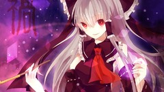 Anime girls hakurei reimu touhou video games