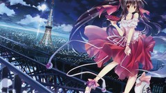 Anime girls hakurei reimu touhou video games