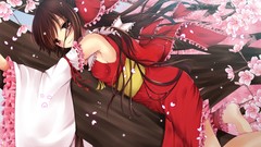 Anime girls hakurei reimu touhou video games