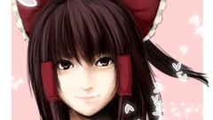 Anime girls hakurei reimu touhou video games