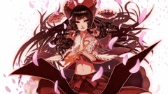 Anime girls hakurei reimu touhou video games