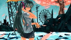 Anime girls hatsune miku vocaloid