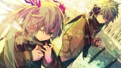 Anime girls hatsune miku vocaloid aqua hair aqua eyes earmuffs 