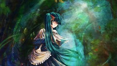 Anime girls hatsune miku vocaloid artwork