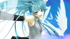 Anime girls hatsune miku vocaloid detached sleeves