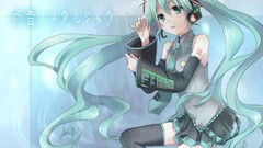 Anime girls hatsune miku vocaloid detached sleeves