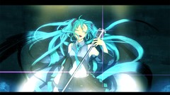 Anime girls hatsune miku vocaloid detached sleeves