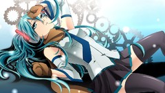 Anime girls hatsune miku vocaloid detached sleeves