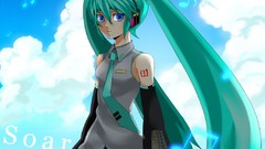 Anime girls hatsune miku vocaloid detached sleeves