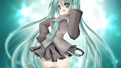 Anime girls hatsune miku vocaloid detached sleeves