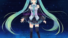 Anime girls hatsune miku vocaloid detached sleeves