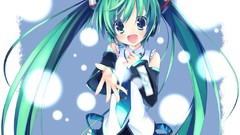 Anime girls hatsune miku vocaloid detached sleeves