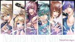 Anime girls hatsune miku vocaloid megurine luka kagamine len 