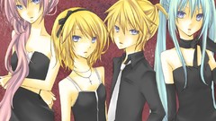 Anime girls hatsune miku vocaloid megurine luka kagamine len 