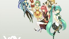 Anime girls hatsune miku vocaloid megurine luka kagamine len 