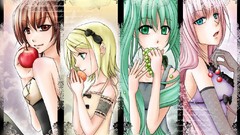 Anime girls hatsune miku vocaloid megurine luka kagamine rin 