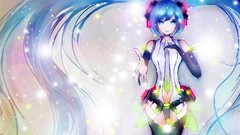 Anime girls hatsune miku vocaloid miku append twintails 