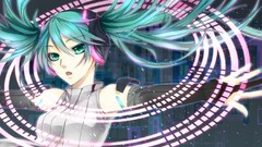 Anime girls hatsune miku vocaloid miku append twintails 