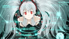 Anime girls hatsune miku vocaloid miku append twintails 