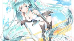 Anime girls hatsune miku vocaloid miku append Vocaloid Append