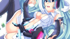 Anime girls hatsune miku vocaloid miku append Vocaloid Append