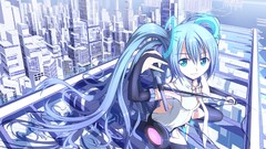 Anime girls hatsune miku vocaloid miku append Vocaloid Append
