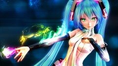 Anime girls hatsune miku vocaloid miku append Vocaloid Append