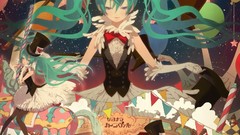 Anime girls hatsune miku vocaloid pigtails