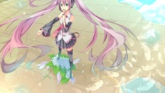 Anime girls hatsune miku vocaloid sakura miku detached sleeves 