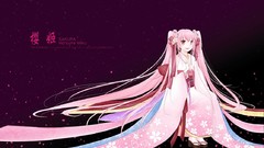 Anime girls hatsune miku vocaloid sakura miku Vocaloid Fanmade
