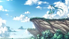 Anime girls hatsune miku vocaloid scenic