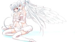 Anime girls hatsune miku vocaloid Simple Background