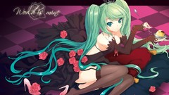 Anime girls hatsune miku vocaloid soft shading World is Mine 