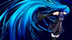 Anime girls hatsune miku vocaloid twintails