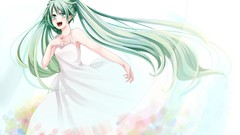 Anime girls hatsune miku vocaloid twintails