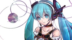 Anime girls hatsune miku vocaloid twintails