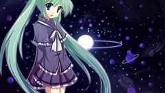 Anime girls hatsune miku vocaloid twintails