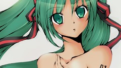 Anime girls hatsune miku vocaloid twintails