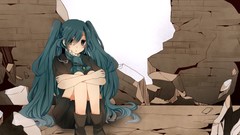 Anime girls hatsune miku vocaloid twintails