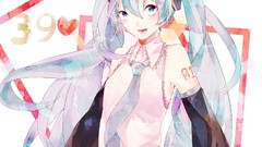 Anime girls hatsune miku vocaloid twintails