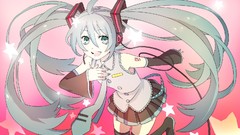 Anime girls hatsune miku vocaloid twintails detached sleeves